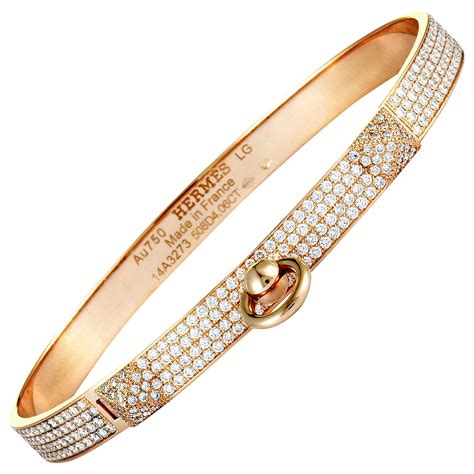 hermes kelly bracelet diamond review|kelly bangle bracelet in gold.